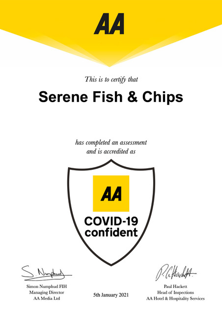 Serene Fish and Chips Serene Covid